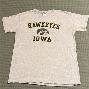 Gray Iowa Hawkeyes Tee